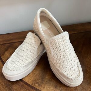 Dolce Vita Saydi Cream Woven Loafers